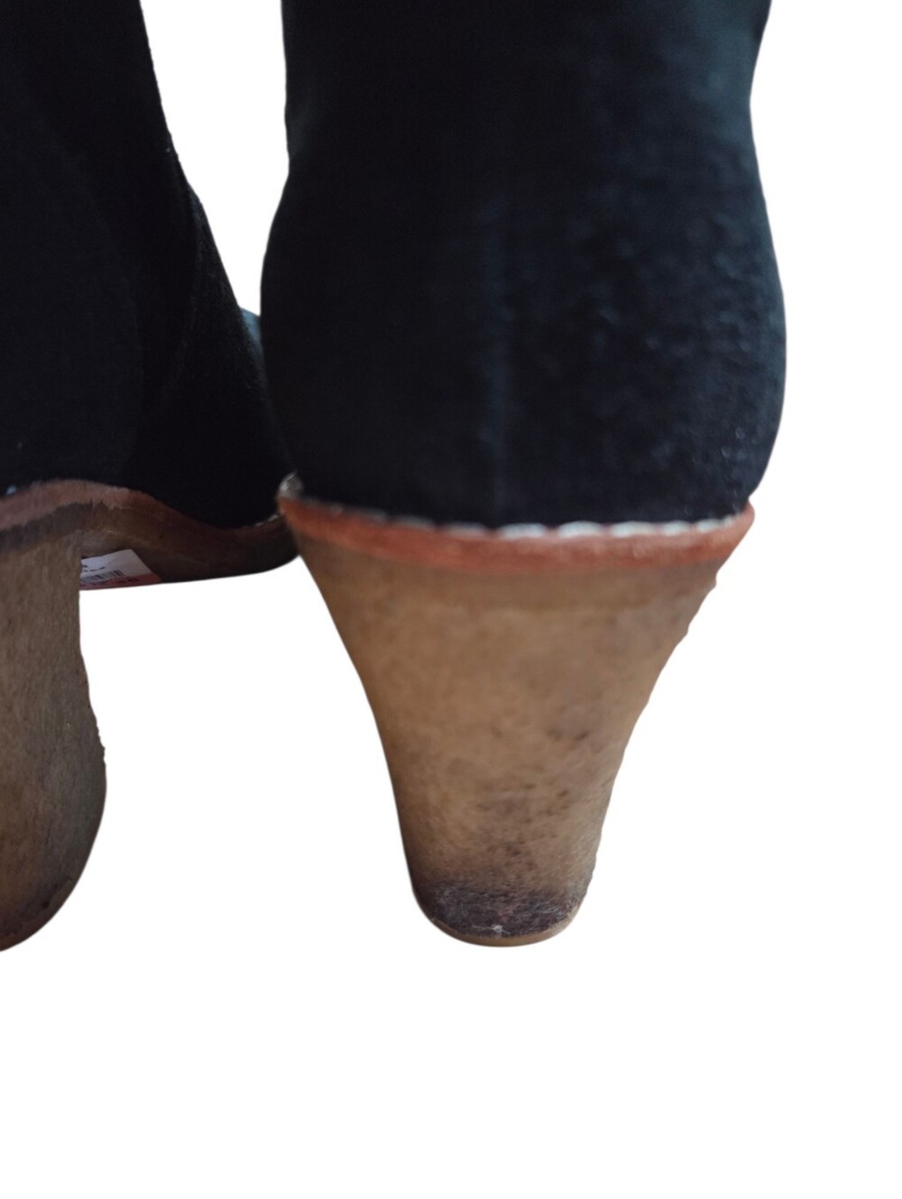 UGG Australia Josie Tall Black Suede Heel Boots Women's Size US 7.5 Fall Boho - Picture 10 of 12